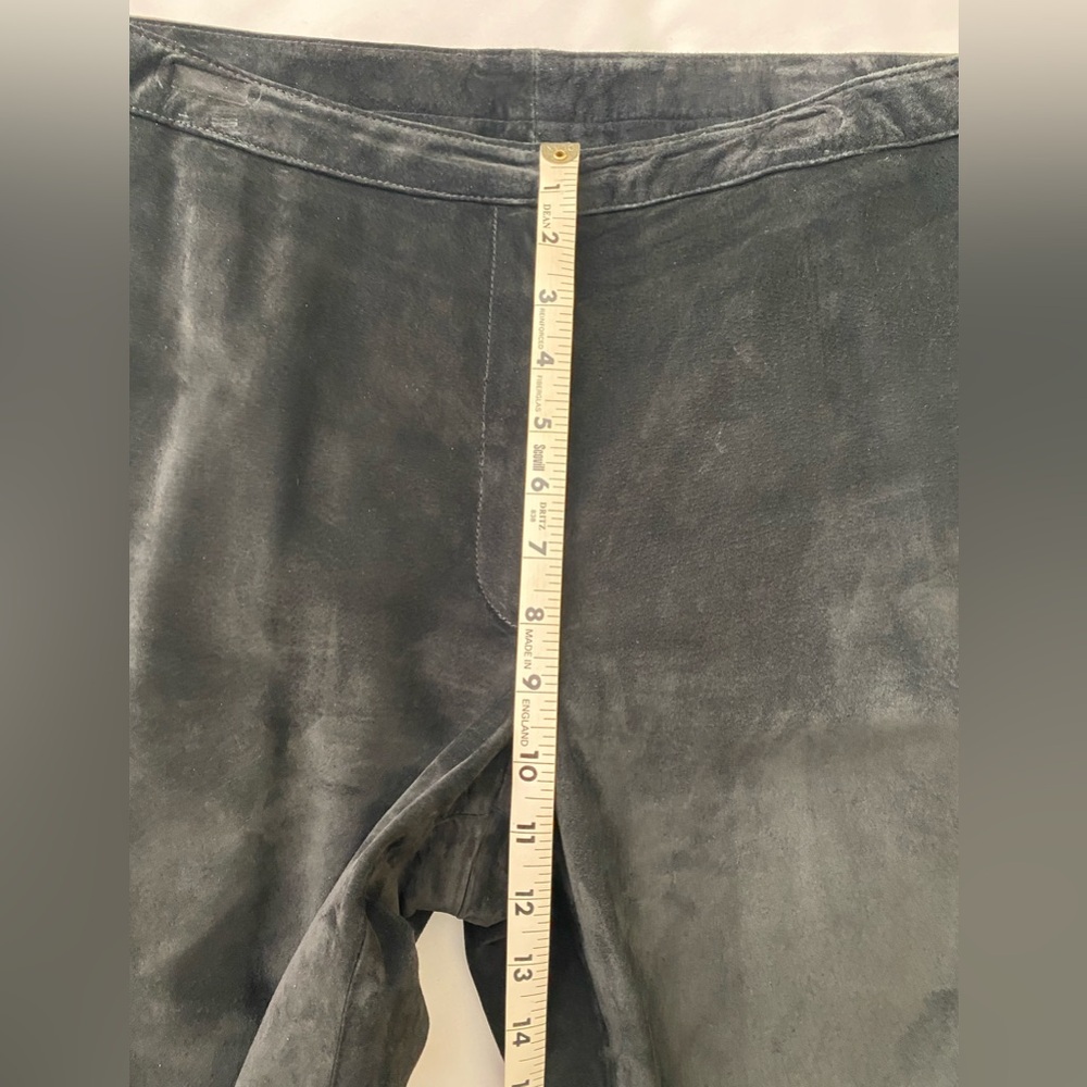 INC Black Leather Pants. Size 12 - Picture 2 of 7